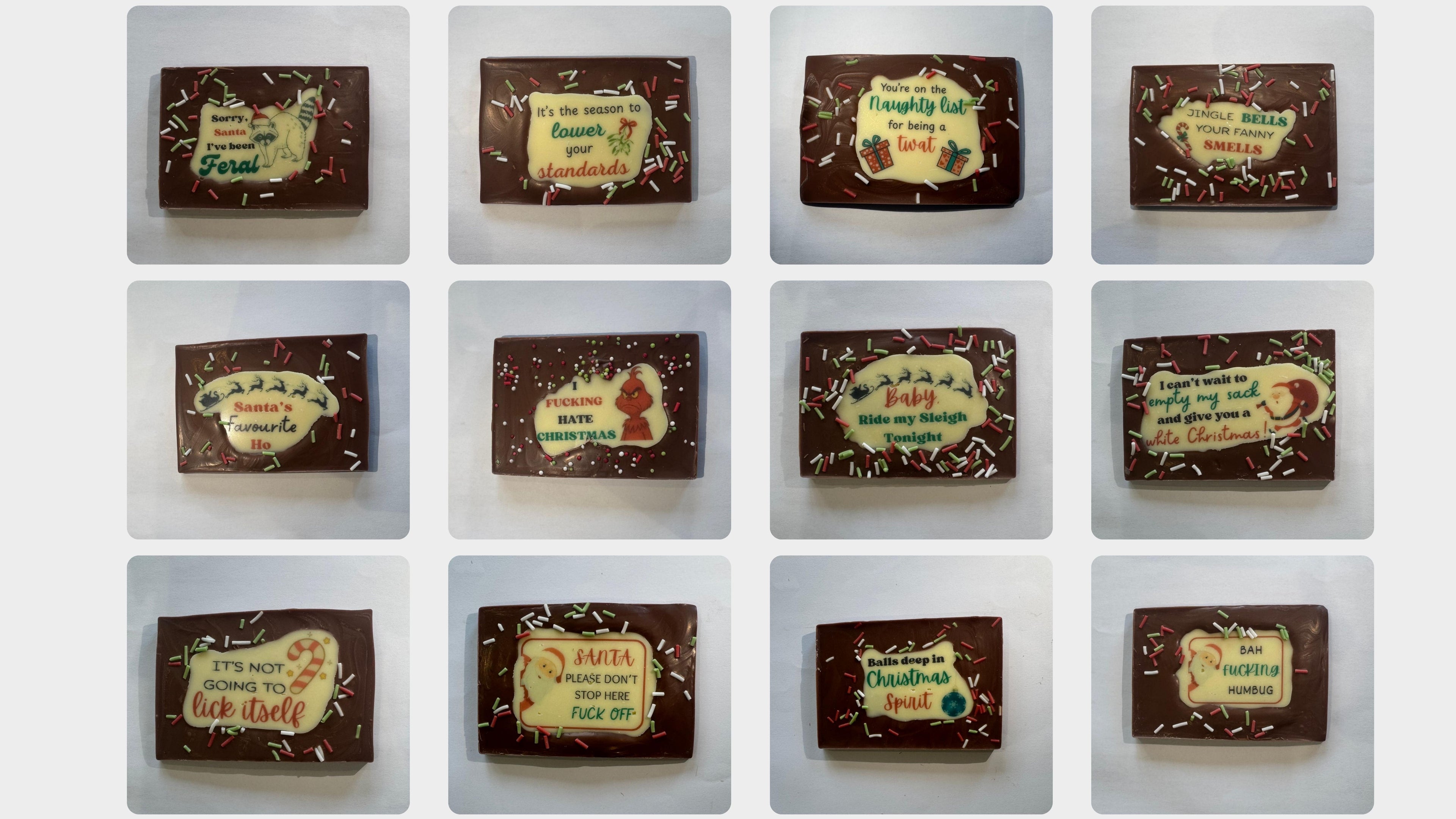 Naughty or Nice Bars - RUDE 18+