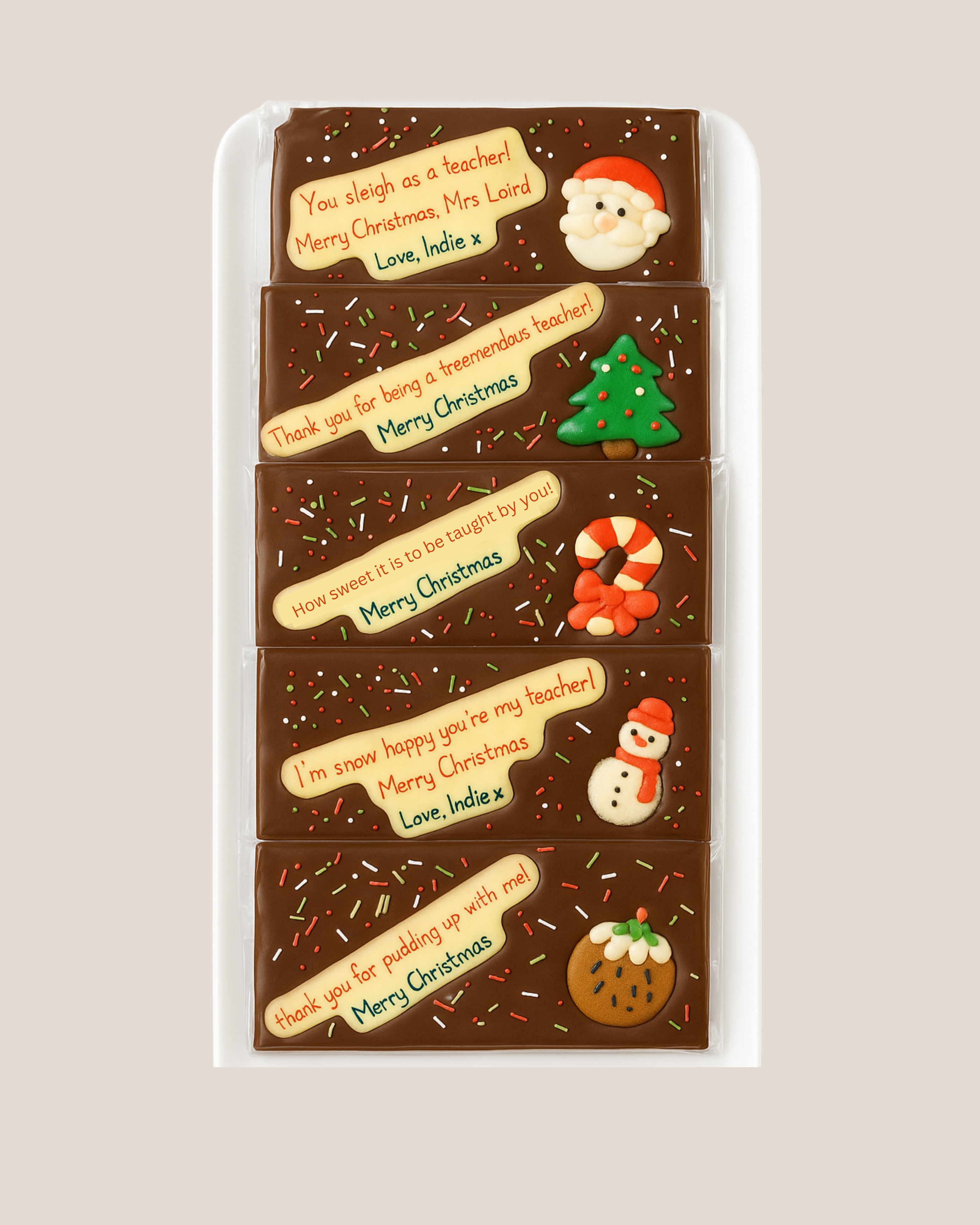 Christmas Teacher Treat Bars